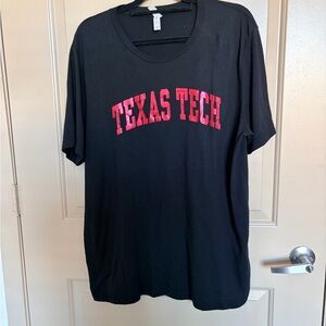 Bella Canvas TEXAS TECH XL Classic Black Tee
